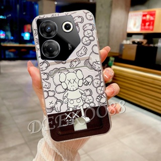 เคสโทรศัพท์มือถือ TPU แบบนิ่ม ลายหัวใจน่ารัก มีช่องใส่บัตร สําหรับ Tecno Camon 20 Pro Premier POVA 5 Pro X Free Fire 5G 4G POVA5 Camon20Pro