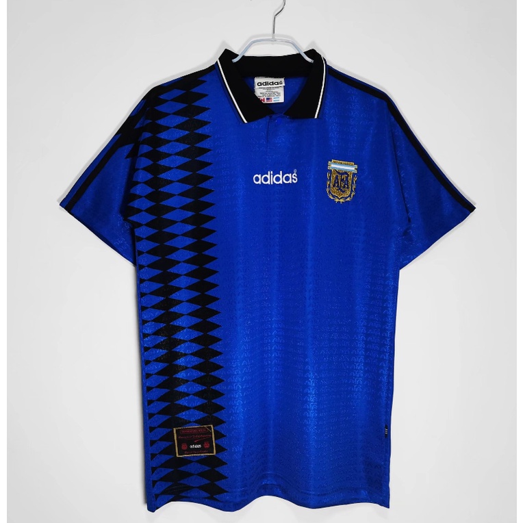 เสื้อกีฬาลําลอง ลายทีมชาติฟุตบอล Argentina 94 คุณภาพสูง สไตล์เรโทร