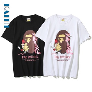 พร้อมส่ง เสื้อยืดคอกลม แขนสั้น พิมพ์ลายกราฟฟิค Ape Head Dwarf and Pink Panther สไตล์วินเทจ พลัสไซซ์ สําหรับผู้ชาย และผู้หญิง