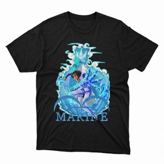 ป่าเสื้อยืด พิมพ์ลายตัวอักษร One Piece Marine(S-5XL)