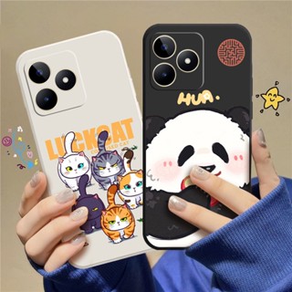 เคสโทรศัพท์มือถือแบบนิ่ม TPU ลายการ์ตูนแมว สําหรับ Realme C53 C_A8