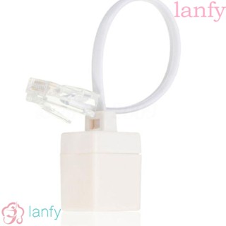 Lanfy อะแดปเตอร์แพทช์เครือข่ายโทรศัพท์ RJ11 RJ45 6P4C