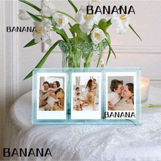 Banana1 กรอบรูปฟิล์มใส 3 ช่อง แนวตั้ง สําหรับตกแต่งบ้าน Fujifilm Instax mini