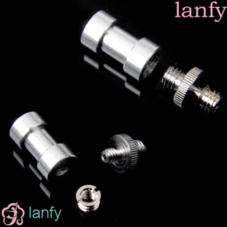 Lanfy ขาตั้งกล้อง สกรู 1/4 นิ้ว 3/8 นิ้ว 6 In 1 คุณภาพสูง สําหรับเมาท์ขาตั้งกล้อง 3 ชิ้น