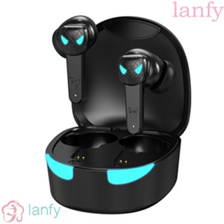 Lanfy ชุดหูฟังไมโครโฟนไร้สาย VG10 TWS บลูทูธ 5.0 กันน้ํา ควบคุมด้วยเสียง สําหรับเล่นกีฬา