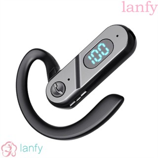 Lanfy ชุดหูฟังบลูทูธไร้สาย 5.2 หน้าจอ LED สําหรับสมาร์ทโฟน