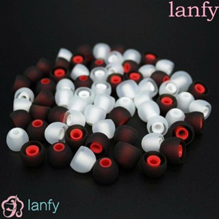 Lanfy แผ่นซิลิโคนครอบหูฟัง น้ําหนักเบา หลากสี