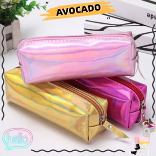 Avocarr กระเป๋าดินสอ PVC กันน้ํา 6 สี 2 ชิ้น