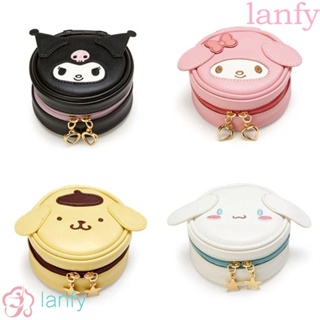 Lanfy กระเป๋าหนัง PU ลาย Cinnamonroll Girlfriend Kuromi สําหรับใส่หูฟัง