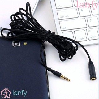 Lanfy ใหม่ อะแดปเตอร์ขยายสายหูฟัง ตัวเมีย เป็นตัวผู้ F/M 3.5 มม. 10 ฟุต