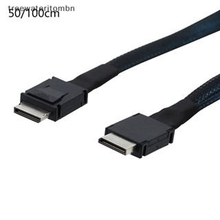 Tt PCIE Oculink SFF 8611 4I เป็น MINI SAS SFF-8611 4I สายเคเบิลเซิร์ฟเวอร์ ความเร็วสูง ตัวผู้ เป็นตัวผู้