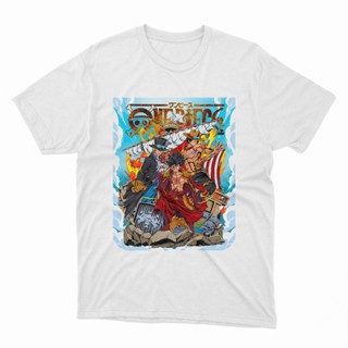 ป่าเสื้อยืด พิมพ์ลายตัวอักษร One Piece หลากสี(S-5XL)