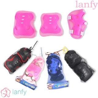 Lanfy แผ่นป้องกันข้อศอก เพื่อความปลอดภัย สําหรับเด็ก 6 ชิ้น ต่อชุด