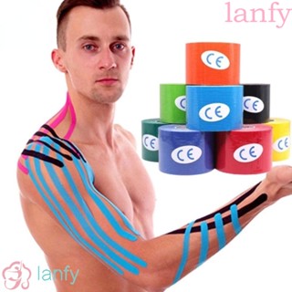 Lanfy เทปพันเข่า มีกาวในตัว บรรเทาอาการปวดกล้ามเนื้อ สําหรับเล่นกีฬา