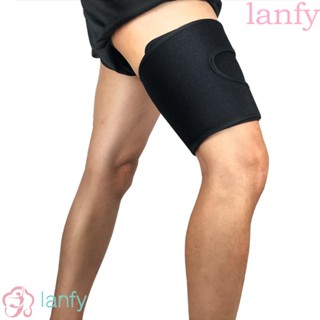 Lanfy สายรัดต้นขา กันลื่น ยืดหยุ่นสูง สําหรับเล่นกีฬา บาสเก็ตบอล กลางแจ้ง