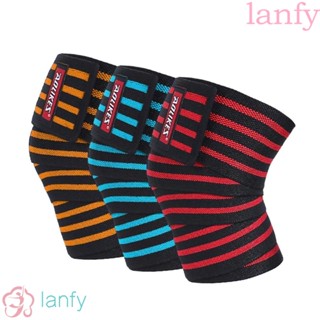 Lanfy สนับเข่า ยืดหยุ่น อุปกรณ์ออกกําลังกาย ฟิตเนส กีฬา สนับเข่า ป้องกันเข่า สนับเข่า