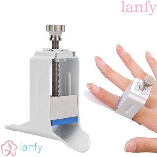 Lanfy เฝือกหนีบนิ้วมือ ปรับขนาดได้ เพื่อความปลอดภัย บรรเทาอาการบาดเจ็บที่นิ้ว