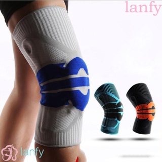 Lanfy สายรัดเข่า แบบยืดหยุ่น สําหรับเล่นวอลเลย์บอล แบดมินตัน ฟิตเนส กลางแจ้ง