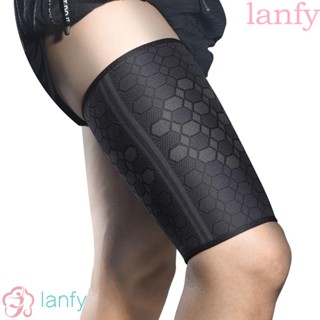 Lanfy ปลอกแขน ยืดหยุ่น ระบายอากาศ รัดกล้ามเนื้อต้นขา บีบอัด ดึงขาหนีบ กล้ามเนื้อ ด้านบน ขา