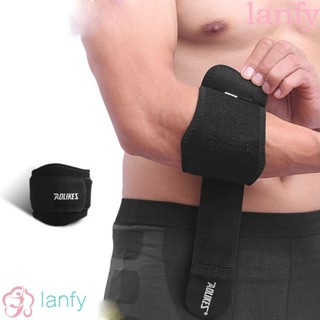 Lanfy ผ้าพันข้อศอก ป้องกันข้อศอก สําหรับออกกําลังกายกลางแจ้ง