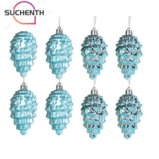 Suchenth จี้พลาสติก เนื้อแมตต์ 9 ซม. สําหรับแขวนตกแต่งคริสต์มาส ปาร์ตี้ 8 ชิ้น