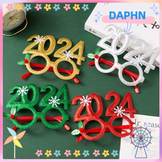 Daphs 2024 แว่นตา ลายเกล็ดหิมะ หลากสี สร้างสรรค์ เครื่องประดับคริสต์มาส สําหรับเด็ก และผู้ใหญ่