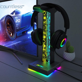 ขาตั้งหูฟัง RGB แนวตั้ง อุปกรณ์เสริม สําหรับเล่นเกม PC [countless.th]