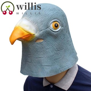 Willis นกพิราบ คอสเพลย์ หน้ากาก ตกแต่งวันเกิด เครื่องแต่งกาย หน้ากากเสา ยักษ์ หัวนก อุปกรณ์ประกอบฉาก ปาร์ตี้ เครื่องแต่งกาย ยาง หน้ากากคอสเพลย์