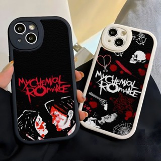 เคสโทรศัพท์มือถือหนังแกะ ซิลิโคน ลาย My Chemical Romance สําหรับ Iphone 14 Pro Max 13 12 11 Mini X Xr Xs 8 7