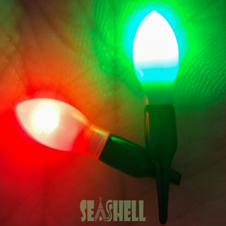 [Seashell02.th] @ ไฟ LED 3D ตรวจจับแรงโน้มถ่วง สําหรับตกปลา 2 ชิ้น