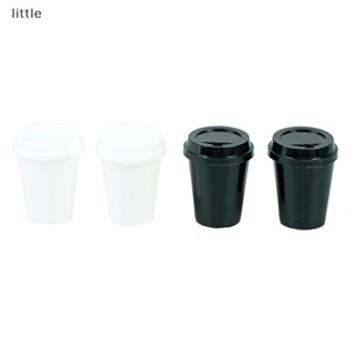 Thlittle โมเดลแก้วกาแฟเปล่า ขนาดมินิ 1:12 สําหรับตกแต่งบ้านตุ๊กตา 2 ชิ้น