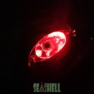 [Seashell02.th] เหยื่อตกปลาโลหะ LED รูปดวงตา 1-5 ชิ้น