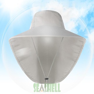 [Seashell02.th] หมวกปีนเขา ระบายอากาศ กันน้ํา แบบพกพา สีพื้น สําหรับทํางานในสวน