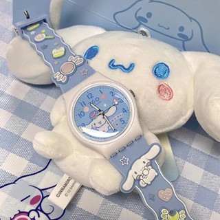 นาฬิกาข้อมือ สายซิลิโคน กันน้ํา ลายการ์ตูน Sanrio Kulomi Melody Cinnamoroll สําหรับเด็กผู้ชาย และเด็กผู้หญิง