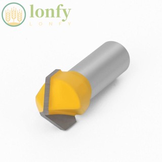 Lonfy ดอกสว่านเราเตอร์ ก้านตัว V 8 มม. 90 องศา สําหรับงานไม้