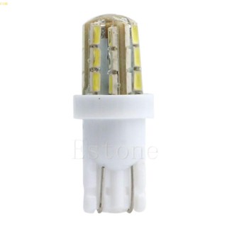 Com* ใหม่ หลอดไฟซีนอน LED 24-SMD T10 168 194 3014 สีขาว สําหรับติดป้ายทะเบียนรถยนต์