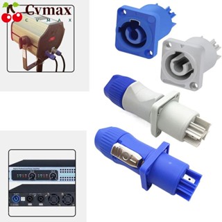 Cvmax NAC3FCA NAC3FCB ปลั๊กตัวผู้ 250V 3 พิน ซ็อกเก็ตเอวิเอชั่น 20A 20A สีฟ้า สีขาว ไฟเวที LED ปลั๊กไฟเวที หน้าจอ LED