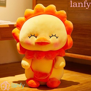 Lanfy หมอนตุ๊กตานุ่ม รูปการ์ตูนเป็ด ดอกทานตะวัน ของเล่น ของขวัญ สําหรับตกแต่งบ้าน