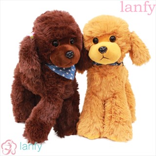 Lanfy หมอนตุ๊กตา รูปสุนัขพุดเดิ้ล เหมือนจริง ของขวัญ สําหรับตกแต่งบ้าน ปาร์ตี้ เด็กวัยหัดเดิน