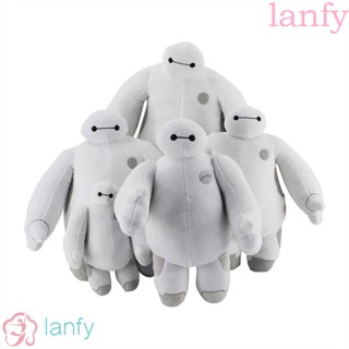 Lanfy Baymax หมอนตุ๊กตานุ่ม รูปหุ่นยนต์ฮีโร่ ขนาดใหญ่ ของเล่น ของขวัญวันเกิด