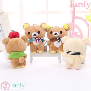 Lanfy ตุ๊กตาหมีริลัคคุมะ 10 ซม. สําหรับห้อยกระเป๋า