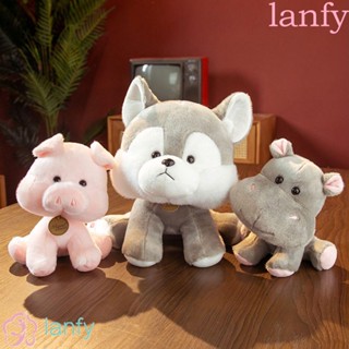 Lanfy ตุ๊กตานกฮูกเขย่าหัว 10 แบบ ของขวัญที่ดีที่สุด น่ารัก|ตุ๊กตาสัตว์ การ์ตูนสุนัขฮัสกี้ กบ ช้าง เอียง ของเล่นสําหรับตกแต่งบ้าน