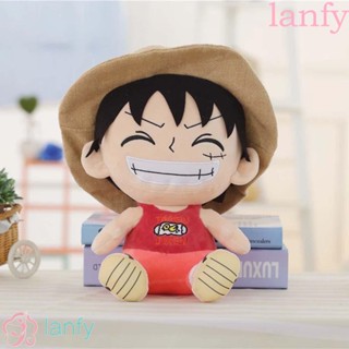 Lanfy หมอนตุ๊กตานุ่ม รูปการ์ตูนลิง D Luffy ของขวัญวันเกิด ของเล่นสําหรับเด็ก