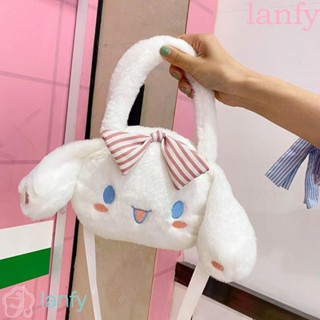 Lanfy กระเป๋าถือ กระเป๋าสะพายไหล่ รูปตุ๊กตา Cinnamoroll น่ารัก ขนาดเล็ก เหมาะกับของขวัญวันเกิด สําหรับสตรี