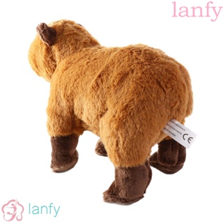 Lanfy หมอนตุ๊กตานุ่ม รูปการ์ตูนสัตว์ Capybara ขนาด 30 ซม. ของขวัญวันเกิด สําหรับเด็กผู้หญิง