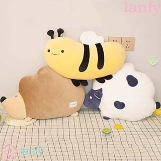 Lanfy หมอนตุ๊กตานุ่ม รูปการ์ตูนผึ้ง เป็ด สําหรับตกแต่งบ้าน