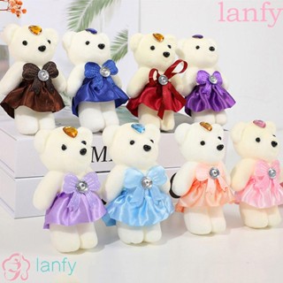 Lanfy ตุ๊กตาหมีเท็ดดี้น่ารัก ขนาดเล็ก 12 ซม. สําหรับตกแต่ง