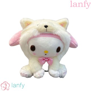 Lanfy ตุ๊กตายัดนุ่น รูปการ์ตูน Cinnamoroll My Melody Kuromi น่ารัก สไตล์ญี่ปุ่น สําหรับตกแต่งห้อง