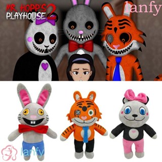 Lanfy Mr Hopps Playhouses 2 หมอนตุ๊กตานุ่ม รูปการ์ตูนกระต่ายน่ารัก ของเล่นสําหรับเด็ก