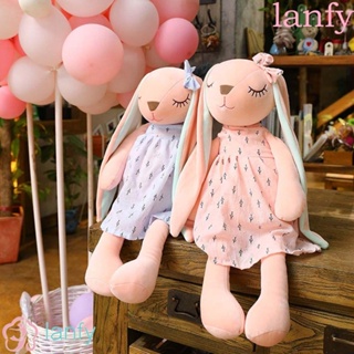 Lanfy หมอนตุ๊กตานุ่ม รูปการ์ตูนกระต่ายน่ารัก ของเล่นสําหรับเด็ก